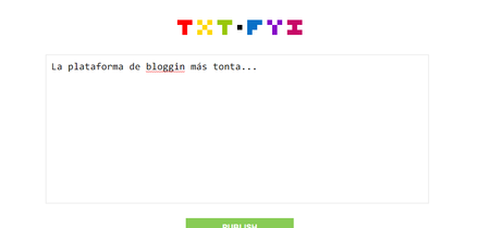 Txt.fyy es la plataforma de bloggin más básica y simple que podrás usar