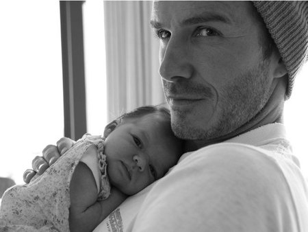David Beckham y su nena, ains no me canso de mirarlos