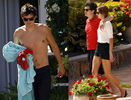 Orlando Bloom y Miranda Kerr en Canarias