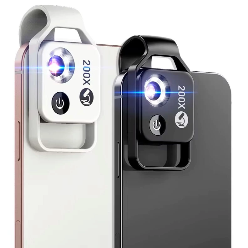 Lente de microscopio 200X para teléfono móvil