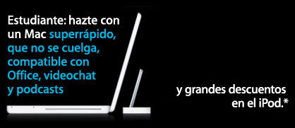 Promoción de estudiantes en la Apple Store española: 160 euros de descuento en un iPod