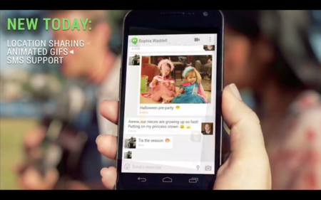 Google Hangouts incorpora SMS, gifs animados y localización