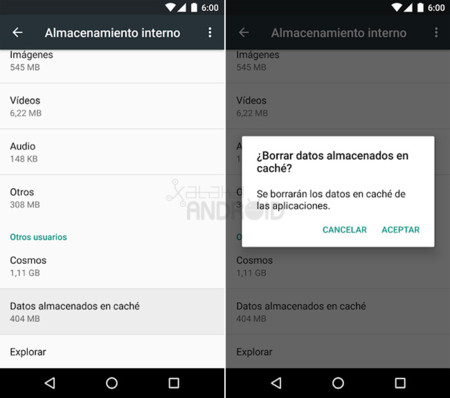 limpieza de archivos android