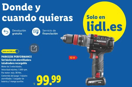 Set Basico Taladro Folleto Lidl