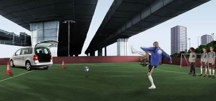 David Beckham y el Volkswagen Touran protagonizan juegos en flash