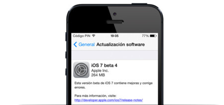 iOS 7 beta 4 ya disponible