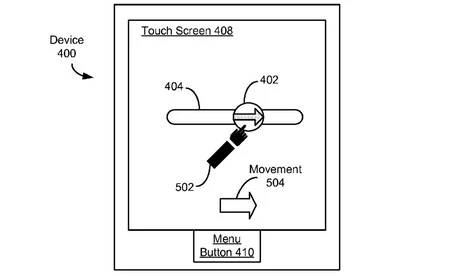 Patente de Apple Slide to Unlock