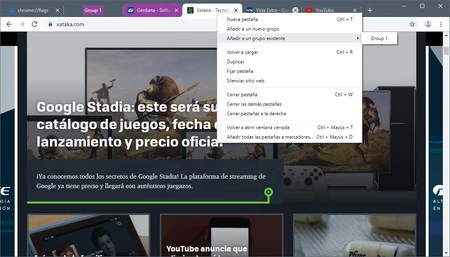 Anadir A Un Grupo Existente Chrome