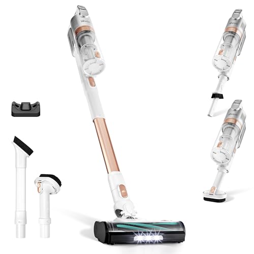 Levoit Aspiradora sin Cable LVAC200, Anti-Enredos, 4 en 1, Ligero, Golden
