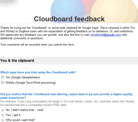 Rumor: Google Cloudboard, un portapapeles online