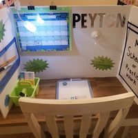 La ingeniosa idea de una madre para separar a sus hijos mientras estudian y que puedan concentrarse mejor en sus clases virtuales