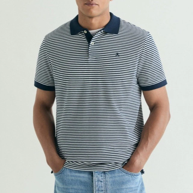 Polo de manga corta de hombre a rayas Scalpers

