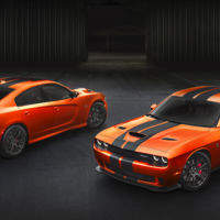 Los Dodge Challenger y Charger SRT en Mango Orange, ¿demasiado cantosos para Europa?