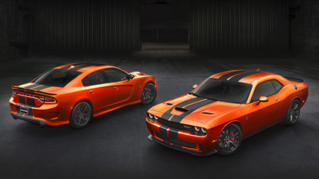 Los Dodge Challenger y Charger SRT en Mango Orange, ¿demasiado cantosos para Europa?