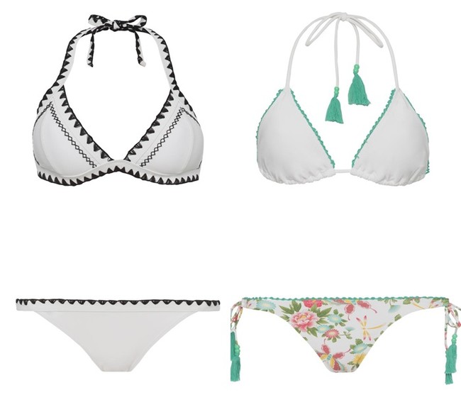 17 bañadores y bikinis blancos para lucir bronceado este verano