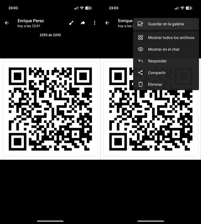 Cómo escanear un código QR de una foto o captura de pantalla con un ...