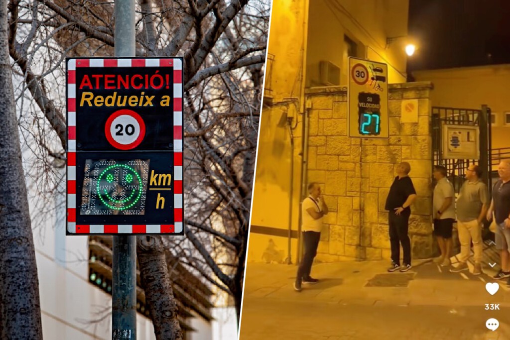 Un radar prohibe en Alcoy circular a más de 30 km/hora. Unos hombres quieren demostrar que pueden saltárselo... corriendo 