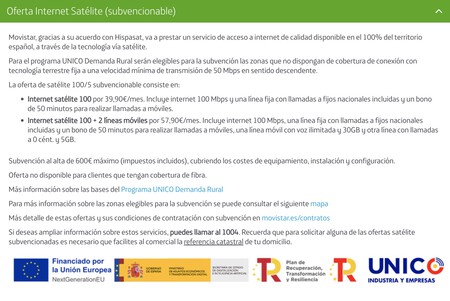 Internet vía satélite 100 Mbps