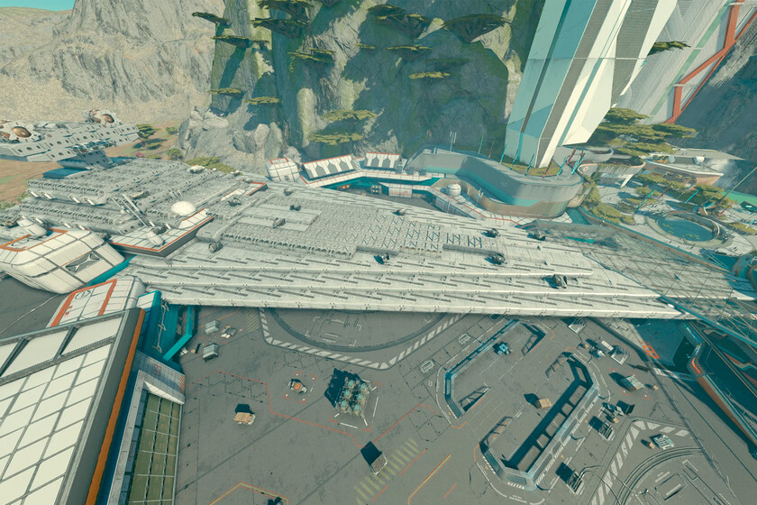Un jugador de Starfield construye un enorme Destructor Imperial de Star Wars y rompe por completo el astillero