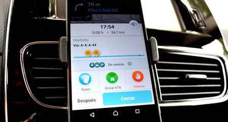 Waze Pantalla