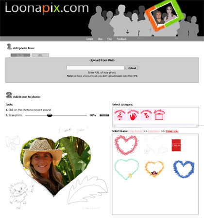 Loonapix, marcos virtuales para tus fotos