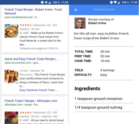Google te permite la vista previa de Páginas Móviles Aceleradas en la búsqueda