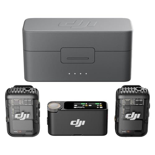 DJI Mic 2 (dos micrófonos, receptor y estuche de carga)