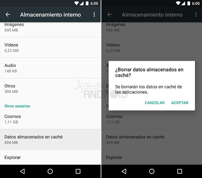 ¿Qué diferencia hay entre borrar datos y borrar caché en una aplicación de Android? ¿Qué diferencia hay entre borrar datos y borrar caché en una aplicación de Android?