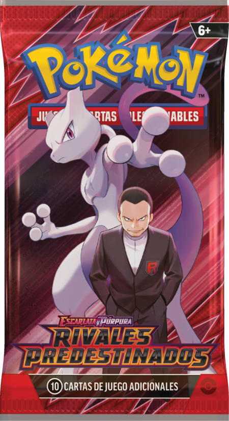 Escarlata Y Purpura Rivales Predestinados Booster Wraps Giovanni Mewtwo Es