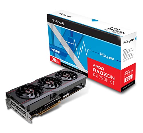 Sapphire 11323-02-20G Pulse AMD Radeon RX 7900 XT - Tarjeta gráfica para juegos con GDDR6 de 20 GB, AMD RDNA 3