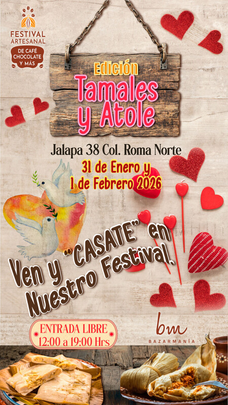 Disfruta de tamales y atole en el Festival Artesanal de Café Chocolate y más 2026 en CDMX: cuándo, dónde y todos los detalles