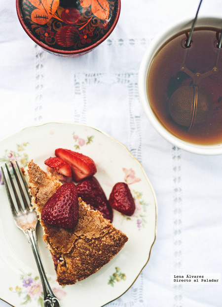 Tarta sencilla de fresas. Receta