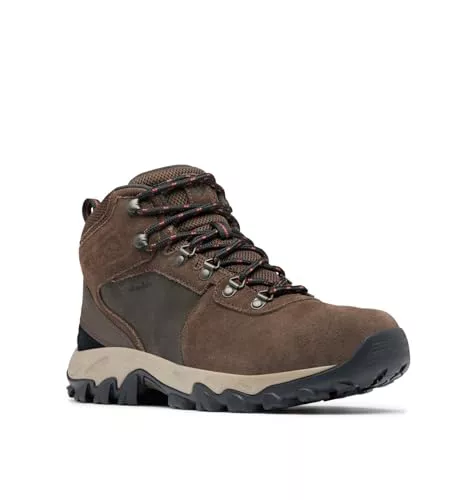 Columbia Newton Ridge Plus 2 Suede WP, Botas De Senderismo, Hombre, Marrón (Cordovan/Spice), 43 EU