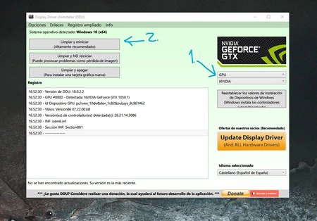 No se pudo descargar el controlador recomendado discount nvidia