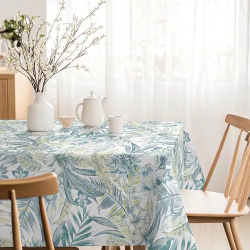 Martina Home Mantel Resinado Danubio Azul 240x140 cm Duradero y Resistente al Agua