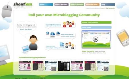 Shout´Em, crea tus redes de microblogging a tu gusto