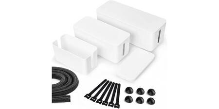 pack de tres cajas organizadoras de cables