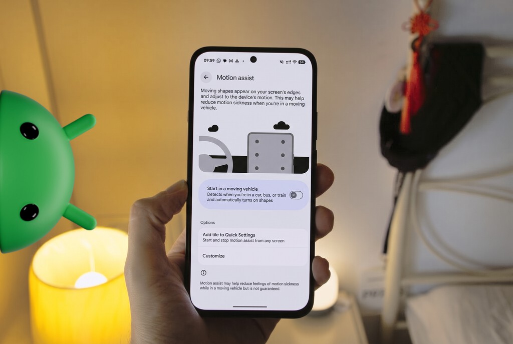 Android tiene una actualización para todos, sin importar la marca: 'Motion Assist' contra mareos, rastreo de objetos con Gemini y más