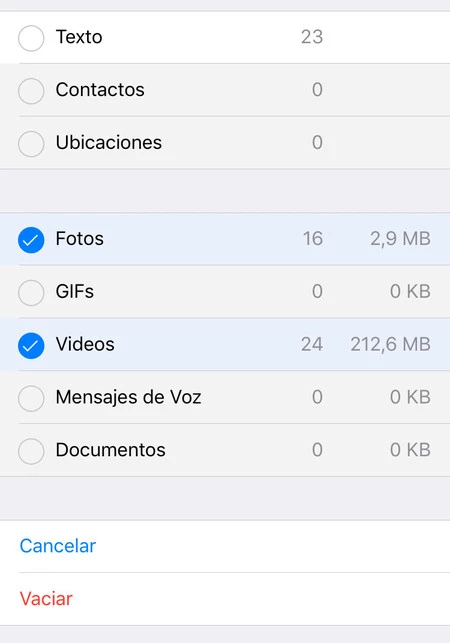 Whatsapp Iphone が空です