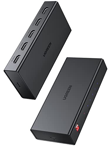 UGREEN Splitter HDMI 1 en 4 Salidas, 4K@60Hz Convertidor 1 x 4 Soporta EDID HDCP 2.2 3D HDR