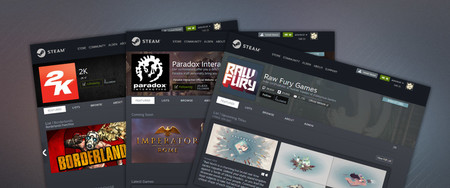 Las páginas de desarrollador y editor llegan a Steam, y eso es especialmente interesante