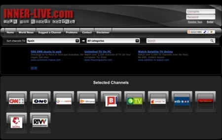 Inner-Live, canales de televisión vía streaming de 40 países