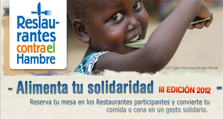 Éxito en la tercera edición de 'Restaurantes contra el hambre' para luchar contra la desnutrición infantil