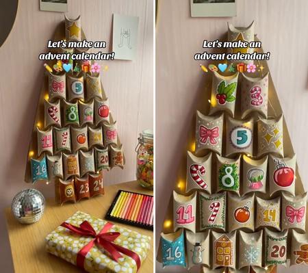 Calendario de adviento handmade