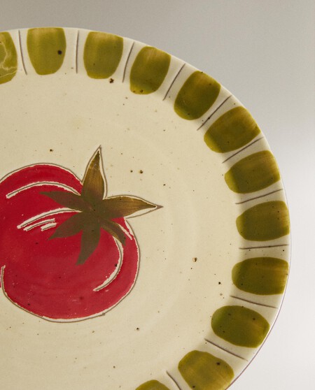 PLATO POSTRE LOZA FRUTA