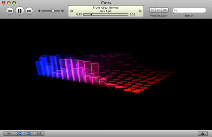 NastyFFT, un bonito visualizador para iTunes