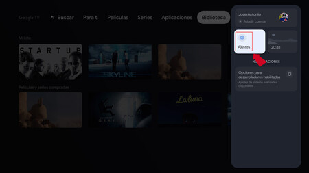 Ajustes Google Tv