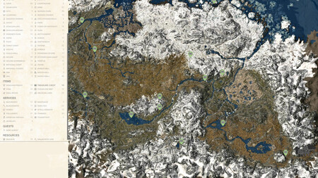Mapa Interactivo Skyrim Recurso