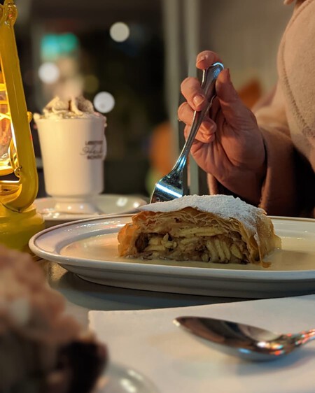 El Apfelstrudel Del Cafe Landtmann