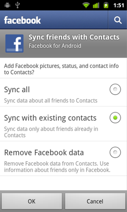 Google deshabilita en Nexus S la sincronización de contactos Facebook con la agenda del teléfono